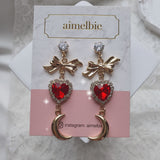 ムーンウィッチイヤリング / Moon Witch Earring- Red