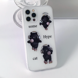 ハイブサマーブラックキャットフォーンケース / Hive Summer black Cat Phone Case