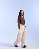 STRING LAYERED SLEEVE (BROWN)