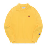 CHERRY OPEN COLLAR SWEATSHIRT [MUSTARD]