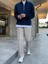 LMN ミックスセミジップアップニットウェア / LMN Mix Semi-Zipup Knitwear (11 colors)