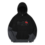 ドゥードゥルチェリーカットオフフーディー／DOODLE CHERRY CUT-OFF HOODIE [BLACK]