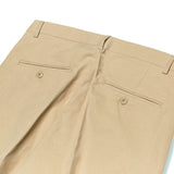 ワイドテーパードリンクルフリーチノパンツベージュ/[VARZAR] Wide Tapered Wrinkle Free Chino Pants Beige (6683670642806)