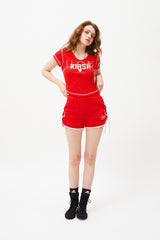 ドゥードゥルチェリースポーツノースリーブ / DOODLE CHERRY SPORTS SLEEVELESS [RED]