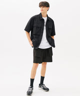 SIDE FLAP POCKET SHORTS (BLACK) (6585208930422)