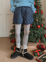 レーザーキルティングショートパンツ
