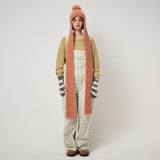 BOUCLE BALACLAVA MUFFLER, APRICOT