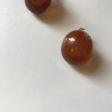 フォーミカペブルピアス [Brown]