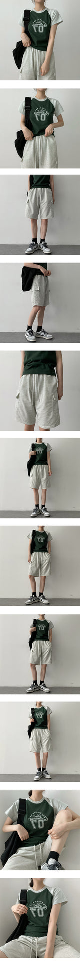 スターカラードラグラン半袖Tシャツ / Star Colored Raglan Short Sleeve Tee