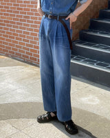LE コールマンデニム半袖シャツ / LE Coleman Denim Short-Sleeved Shirt (Set - Up / 1 color)
