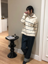 セラックジップアップニット