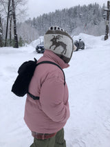 Furry mini back pack
