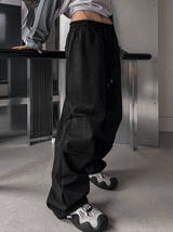 (UNISEX) テニピンタックバンディングパラスーツパンツ