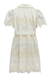 Lace shirt dress