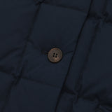 CHERRY BASIC QUILTING HOOD JACKET [NAVY]