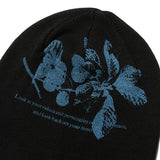 キルシーグラフィックビーニー / CHERRY GRAPHIC BEANIE [BLACK] (6656318799990)