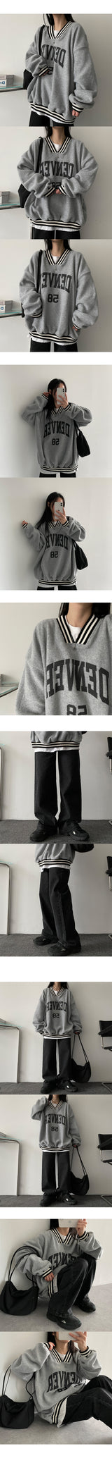 Veil denim wide pants