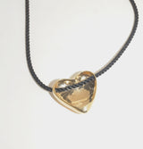 HEART STRING GOLD NECKLACE