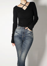 ラフブーツカットデニムパンツ / no.3005 Rough Bootcut Denim Pants (2color)