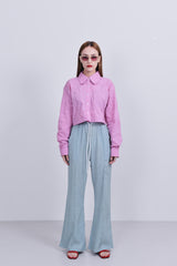 クロップシャツ / crease crop shirts