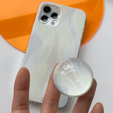 モーブパステルウェーブビードスマホグリップケースセット