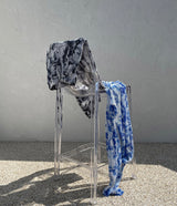 防水タイダイ プリーツ ワイドパンツ / [Made] Waterproof tie die pleats wide pants (2 colors)