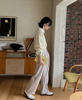 レザー ベルテッド スラックス (3 color) (6695932625014)