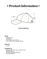 AND CAT BALL CAP_BLACK