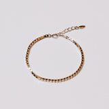 シルバーボクシーブレスレット / silver boxy bracelet (yellow gold plated / platinum gold plated)