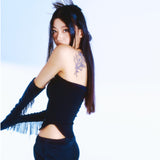 ホルターネックノースリーブ  /222 Halter neck sleeveless - Black
