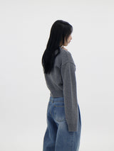 グランドVネックウールカーディガン / Grand V-neck wool cardigan (8color)