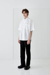 ダブルホルダー半袖Tシャツ/DOBLE HOLDER STRIPE HALF SHIRT WHITE