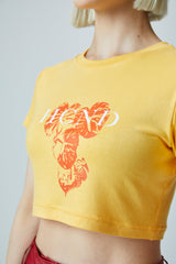 グラフィックプリントクロップドTシャツ / GRAPHIC PRINT CROPPED T-SHIRT