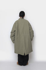 Long bomber  padded jacket