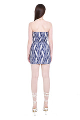 デニムジャカードスリットミニスカート/Denim jacquard slit mini skirts (navy)