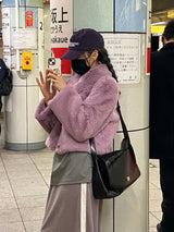 [MADE] Pudding Fur Jacket (Lavender Purple)