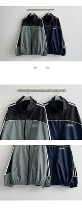 リジョイニングファイルジップアップトラックトップ/Rejoining file zip-up track top