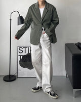 ヴァイパーレザーブレーザー / OWN Viper Leather Blazer (2 colors)
