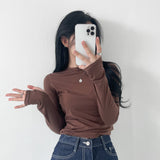 エクステンデッドスリーブラウンドネックTシャツ