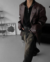 CH Damage Leather Jacket (2 colors)