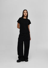 [B-BASIC] Round Neck Standard Brushed Short Sleeve Tee