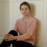 ブロッサムケーブルカーディガン/Blossom cable cardigan