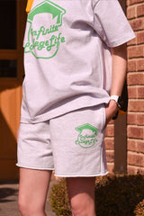 レディースインフィニティカレッジスウェットショートパンツ / Woman Infinite College Sweat Shorts