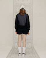 WAFFLE FISHNET SWEATER BLACK (6691447144566)