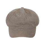 embroidery newsboy cap Light KHAKI