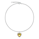 HIGHTEEN PRINCESS HEART CUBIC ZIRCONIA NECKLACE