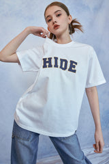 HIDE Logo Graphic T-Shirt (White) (6570996039798)