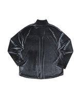 HOUNDS-TOOTH VELVET TURTLE-NECK TEE (Charcoal) / ハウンドトゥースベルベットタートルネックTシャツ