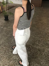 Amour stripe sleeveless