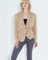 ピンチドテーラードジャケット / DOZI - Pinched Tailored Jacket _ Beige